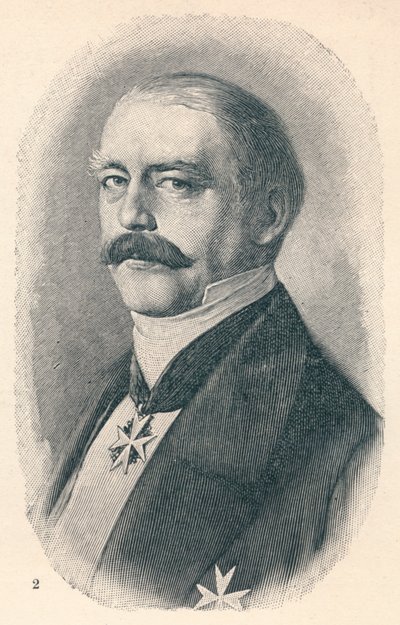 Otto von Bismarck in vier Phasen seiner Karriere von Unbekannt