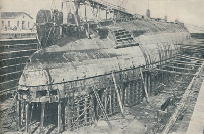 Eine große Leistung teilweise vollbracht. Die Leonardo da Vinci im Trockendock von Unbekannt
