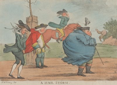 Ein Hagelsturm, 1800-1820 von Unbekannt