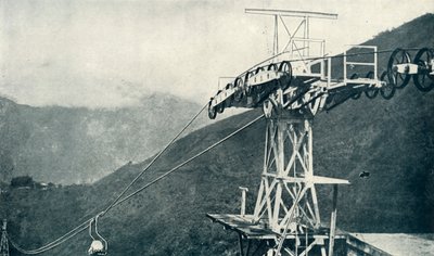 Ansicht einer Seilbahn, 1922 von Unbekannt