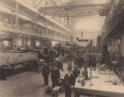Eine Werkstatt der Putilov-Fabrik von Unbekannt