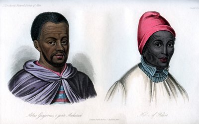 Abbas Gregorius und ein Einheimischer aus Hausa, 1848 von Unbekannt