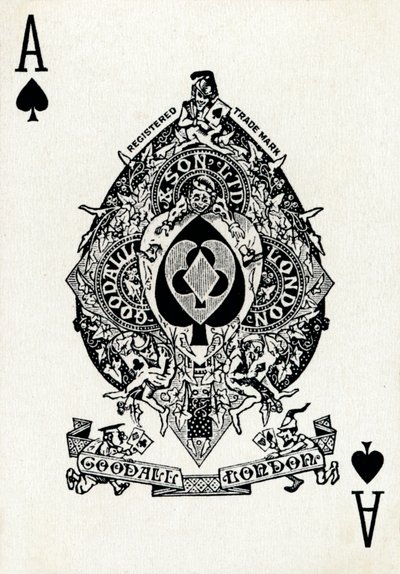 Pik Ass aus einem Kartenspiel von Goodall & Son Ltd. von Unbekannt