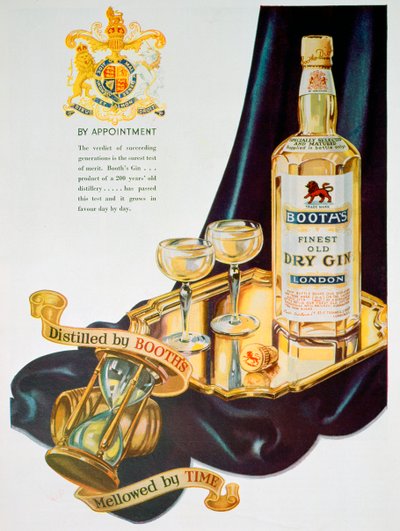 Werbung für Booths Gin von Unbekannt