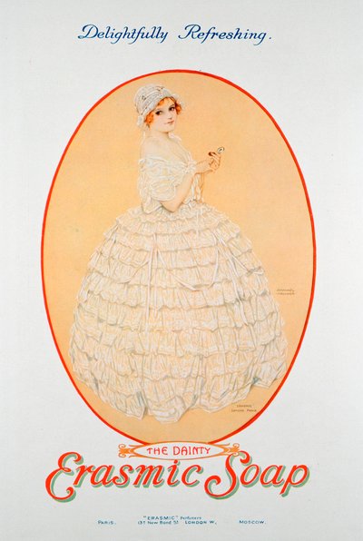 Werbung für Erasmic-Seife, 1920 von Unbekannt