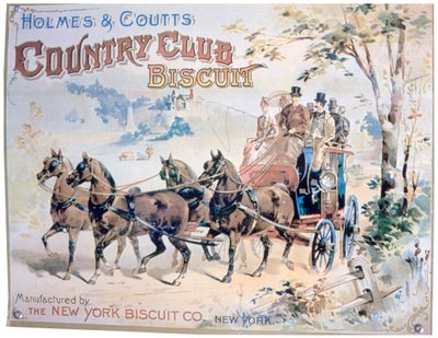Werbung für Holmes und Coutts Country Club Biscuits von Unbekannt