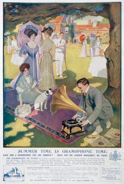 Werbung für die Gramophone and Typewriter Co, 1907 von Unbekannt