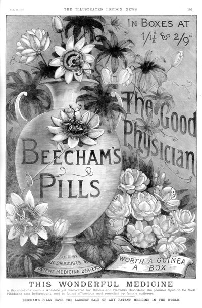 Werbung für Beechams Pills, 1887 von Unbekannt
