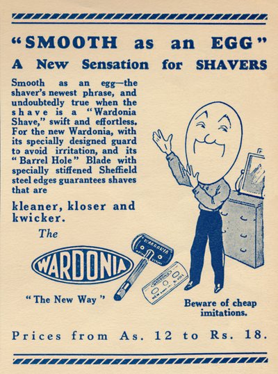 Werbung für den Wardonia-Rasierer, 1936 von Unbekannt