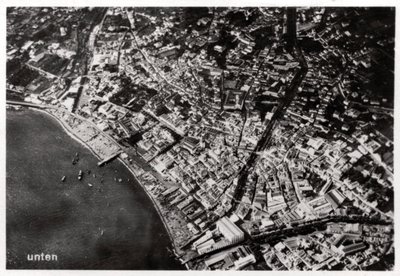 Luftaufnahme von Funchal, Madeira, aus einem Zeppelin, 1928-1933 von Unbekannt