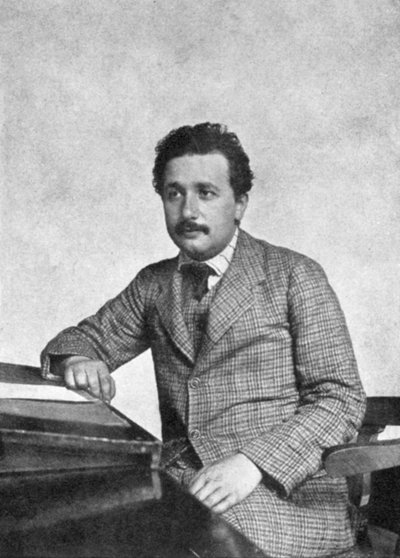 Albert Einstein 1879-1955, deutsch-schweizerischer Mathematiker und theoretischer Physiker, 1905 von Unbekannt