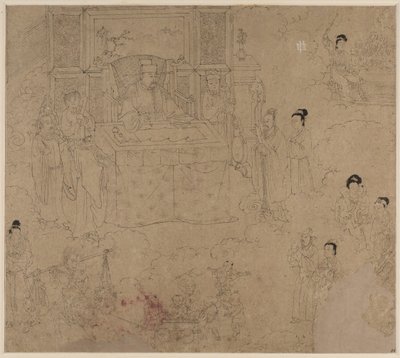 Album mit daoistischen und buddhistischen Themen: Könige der Hölle: Blatt 28, 1200er Jahre von Unbekannt