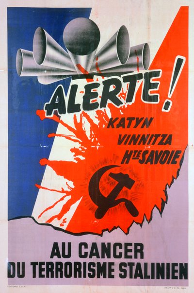 Alarm!, gegen den Krebs des stalinistischen Terrors, ca. 1940-1953 von Unbekannt