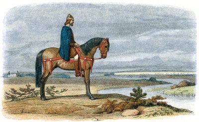 Alfred der Große 849-899, angelsächsischer König von Wessex ab 871, 885, 1864 von Unbekannt