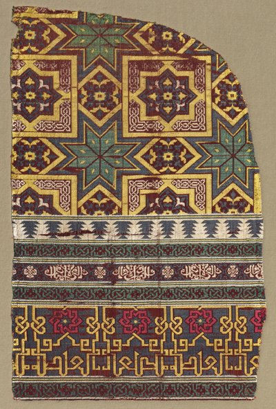 Alhambra-Hängefragment mit dekorierten Bändern von Unbekannt