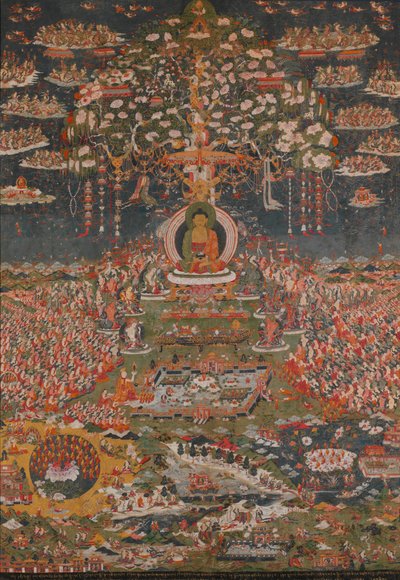 Amitabha, der Buddha des westlichen Reinen Landes Sukhavati, ca. 1700 von Unbekannt