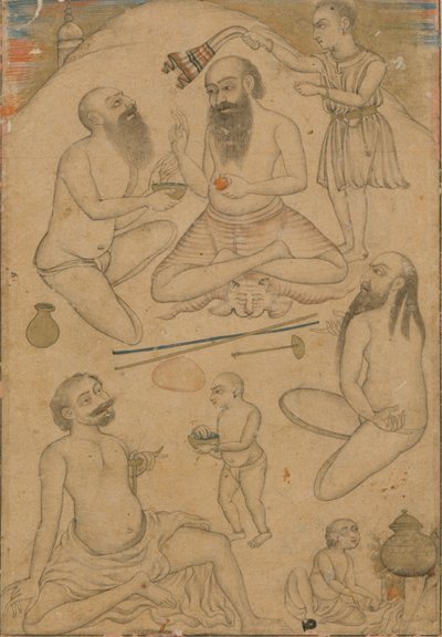 Ein Lager von Yogis von Unbekannt