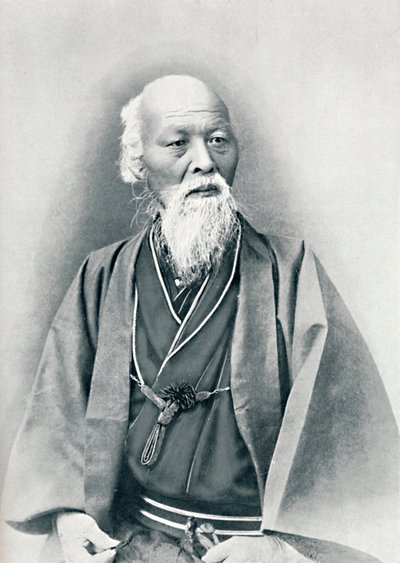 Ein alter japanischer Arzt in voller Tracht, 1902 von Unbekannt