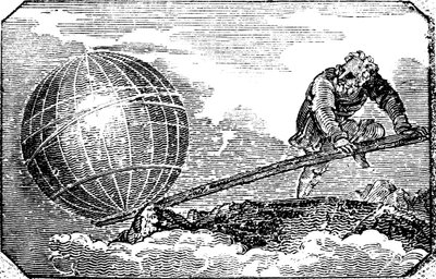 Archimedes ca. 287-212 v. Chr., antiker griechischer Mathematiker und Erfinder, 1824 von Unbekannt