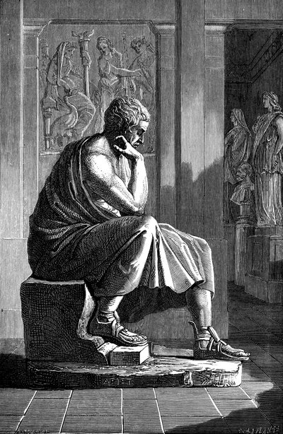 Aristoteles 384-322 v. Chr., antiker griechischer Philosoph und Wissenschaftler von Unbekannt