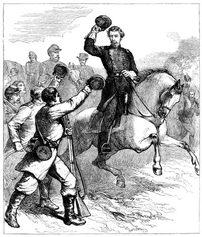 Ankunft von General McClellan in Williamsburg, Virginia, 1862, um 1880 von Unbekannt