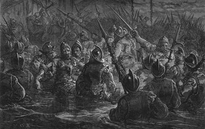 Angriff auf Puerto Rico, 1797, um 1880 von Unbekannt