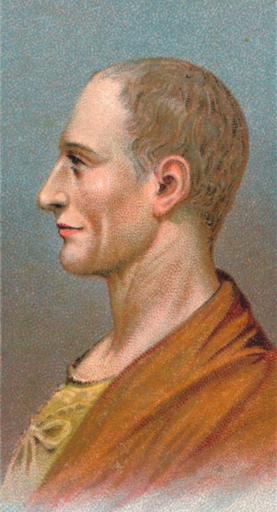 Augustus Caesar - Gaius Julius Caesar Octavianus 63 v. Chr. - 14 n. Chr., erster römischer Kaiser, 1924 von Unbekannt