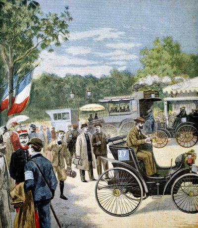 Automobil-Zuverlässigkeitsprüfung zwischen Paris und Rouen, gesponsert von Le Petit Journal, 1894 von Unbekannt