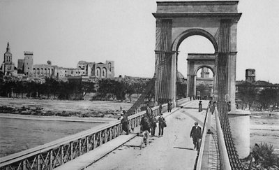 Avignon - Hängebrücke, um 1925 von Unbekannt