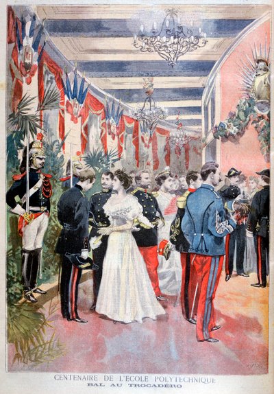 Ball zur Feier eines Jahrhunderts der polytechnischen Schule, Trocadero, Paris, 1894 von Unbekannt