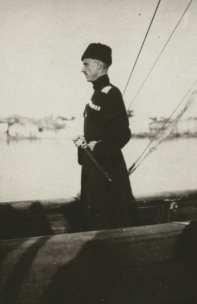 Baron Pyotr Nikolayevich Wrangel auf der Yacht Lucullus. Lemnos, 1921 von Unbekannt
