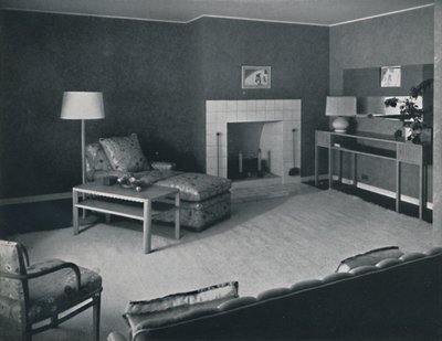 Schlafzimmer im Haus von Herrn Anatole Litvak in Saint Monica, Kalifornien, 1942 von Unbekannt