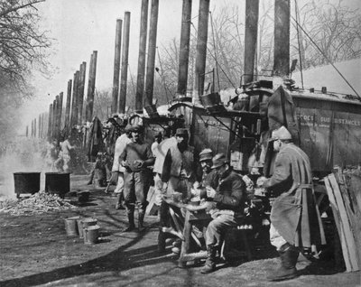 Hinter den französischen Linien, Feldküchen der französischen Armee von Unbekannt