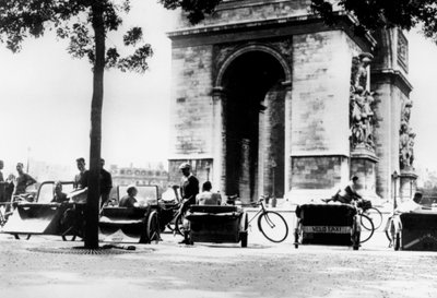 Fahrradtaxis auf der Place d