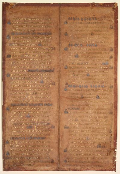 Bifolium aus einem karolingischen Graduale, recto, ca. 830-860 von Unbekannt