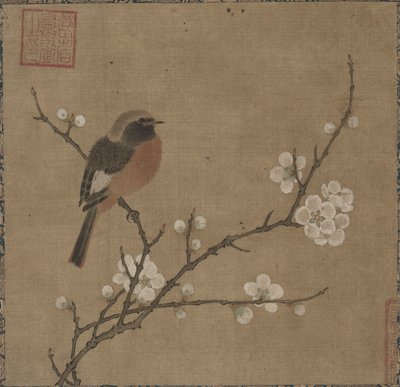 Vogel auf einem blühenden Zweig, 1100er von Unbekannt