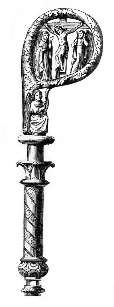 Bischofsstab, Kathedrale von Metz, 14. Jahrhundert, 1870 von Unbekannt