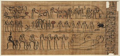Buch von Amduat von Buiruharmut, mit Elementen der zehnten bis zwölften Stunde, 1000-900 v. Chr. von Unbekannt