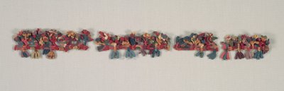 Randfragment mit Vögeln und Blumen, 100 v. Chr. - 700 n. Chr. von Unbekannt