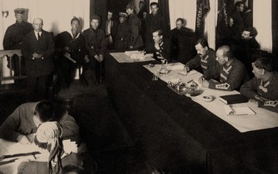 Boris Savinkov im Militärkollegium des Obersten Tribunals der Sowjetunion, 1924 von Unbekannt
