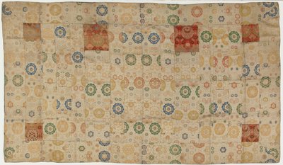Broschiert, Seide. Ein buddhistisches Mönchsgewand, geflickt, Kesa, Edo-Periode, 1615-1868 von Unbekannt