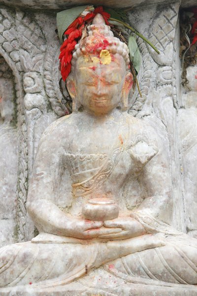 Meditationsbuddha, Kirtipur, Nepal von Unbekannt
