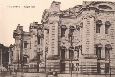 Kalkutta - Bengal Bank, um 1900 von Unbekannt