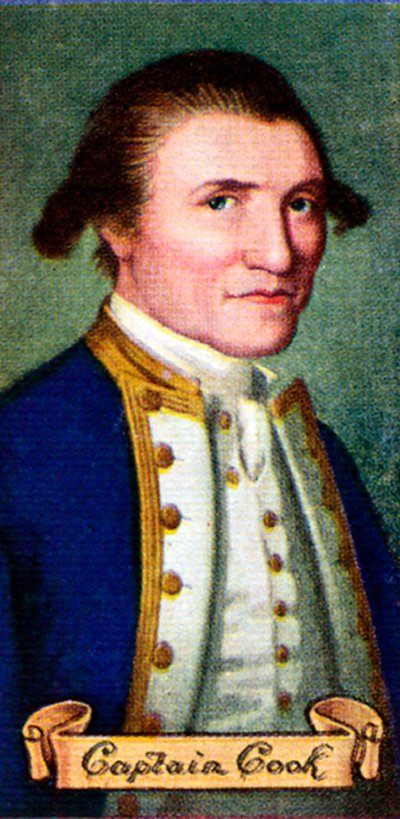 Kapitän James Cook, aus einer Serie von Zigarettenkarten, 1935 von Unbekannt