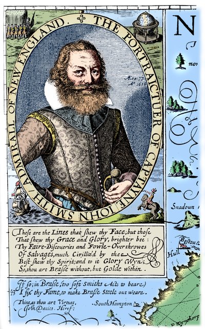 Kapitän John Smith, Virginia-Kolonist, 1624 von Unbekannt
