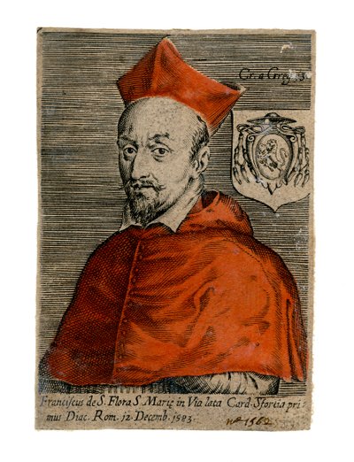 Kardinal Francesco Sforza, italienischer Priester, 16. Jahrhundert von Unbekannt