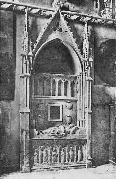 Kathedrale von Avignon - Grab des Papstes Benedikt XII., um 1925 von Unbekannt
