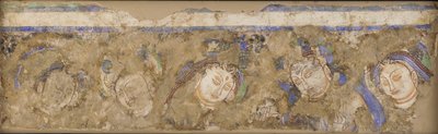 Himmlische Figuren, aus Höhle 224, 4.-6. Jahrhundert von Unbekannt