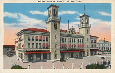 Hauptbahnhof, Havanna, Kuba, ca. 1910 von Unbekannt