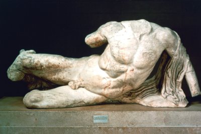 Cephisus oder Illisus vom Westgiebel des Parthenon, 447-432 v. Chr. von Unbekannt